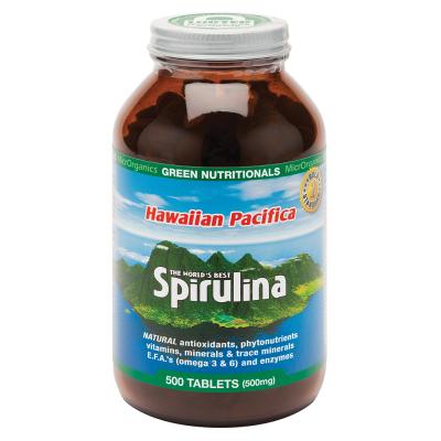 Green Nutritionals Hawaiian Pacifica Spirulina 500mg 500t